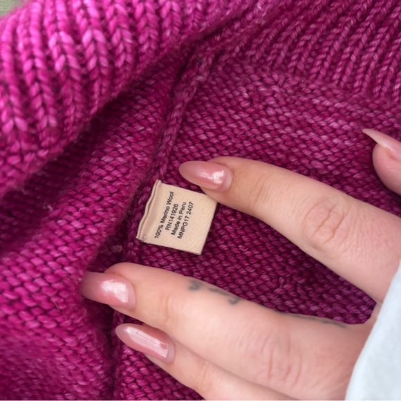 Misha & Puff Popcorn Polo Cardigan in Fuschia SZ 2 - Picture 9 of 11